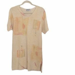 Gabriella T. Silk n Cotton Knit Tunic Sweater Made n Italy